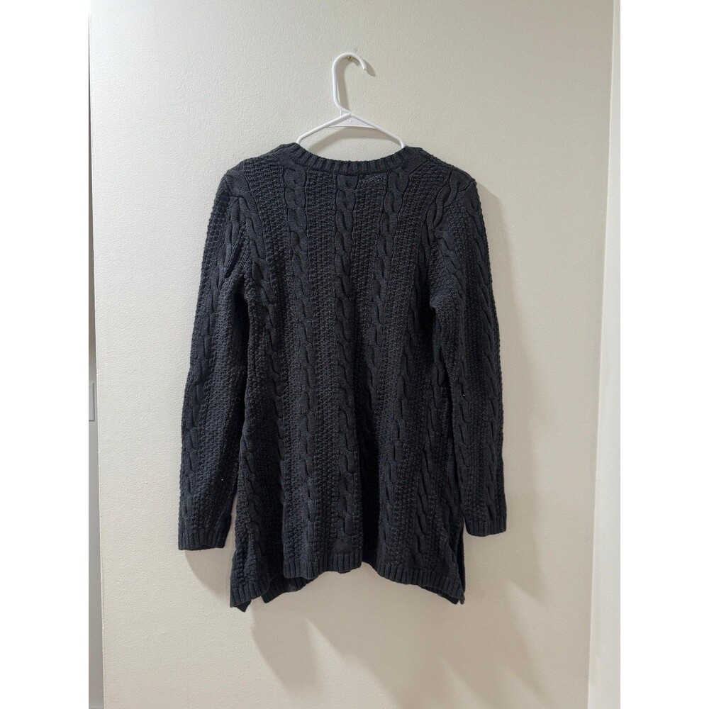 Jeanne Pierre Charcoal Gray Mens Sweater Large Size Medium - 100 % Cotton